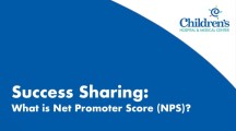 Success Sharing: What is Net Promoter Score?